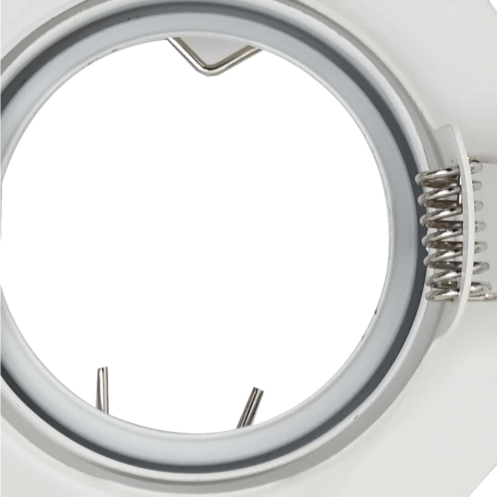 Aerivo - Spotlights med strålkastare 12 pcs Vit 9 x 9 cm Metall