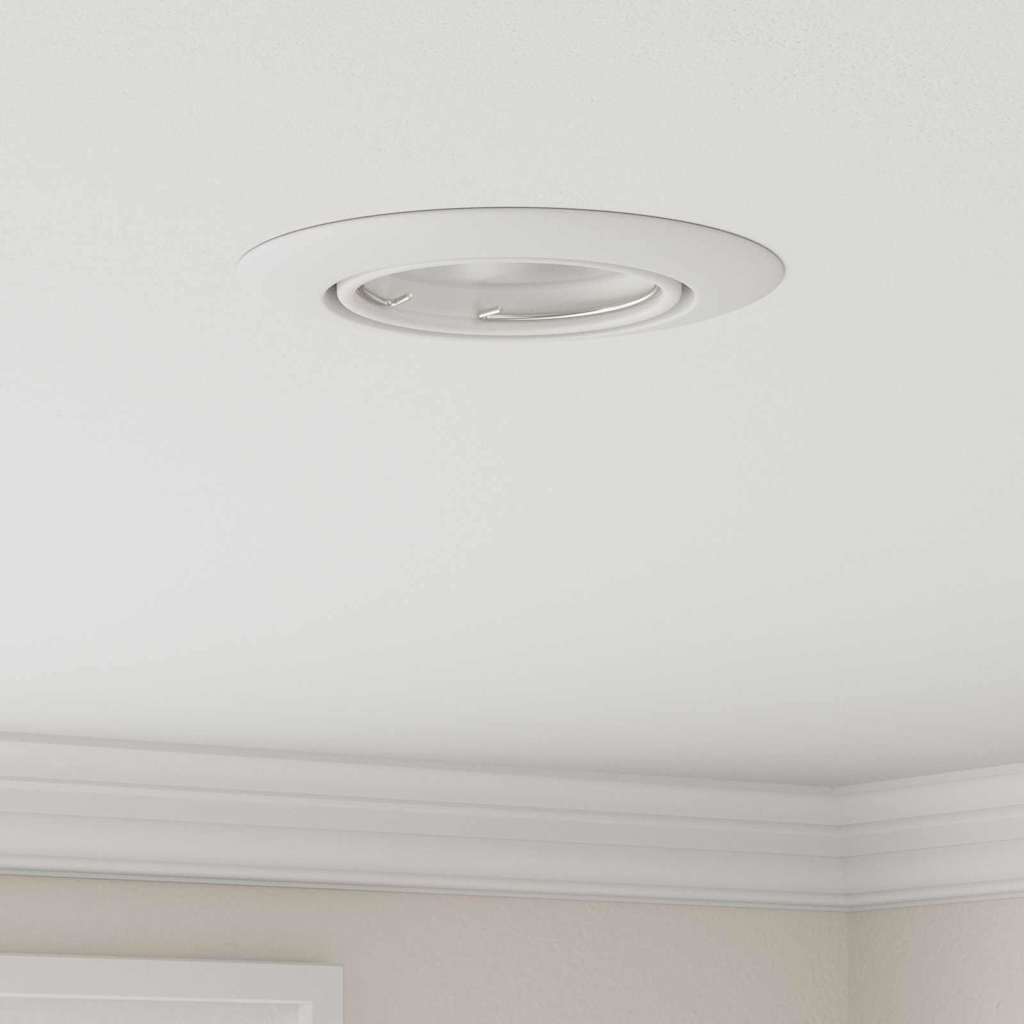 Aerivo - Spotlights med strålkastare 12 pcs Vit 9 x 9 cm Metall