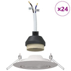 Selvion - Spotlights med strålkastare 24 pcs Vit 9 x 9 cm Metall