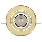 Velusia - Spotlights med strålkastare 6 pcs Guld 9 x 9 cm Metall