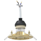 Velusia - Spotlights med strålkastare 6 pcs Guld 9 x 9 cm Metall