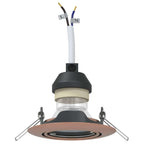 Yonelis - Spotlights med strålkastare 6 pcs Koppar 9 x 9 cm Metall