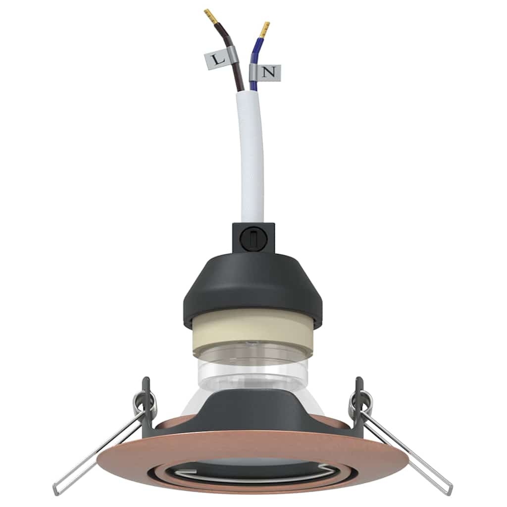 IIIuvon - Spotlights med strålkastare 12 pcs Koppar 9 x 9 cm Metall