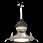 Lumessa - Spotlights med strålkastare 6 pcs Silver 9 x 9 cm Metall