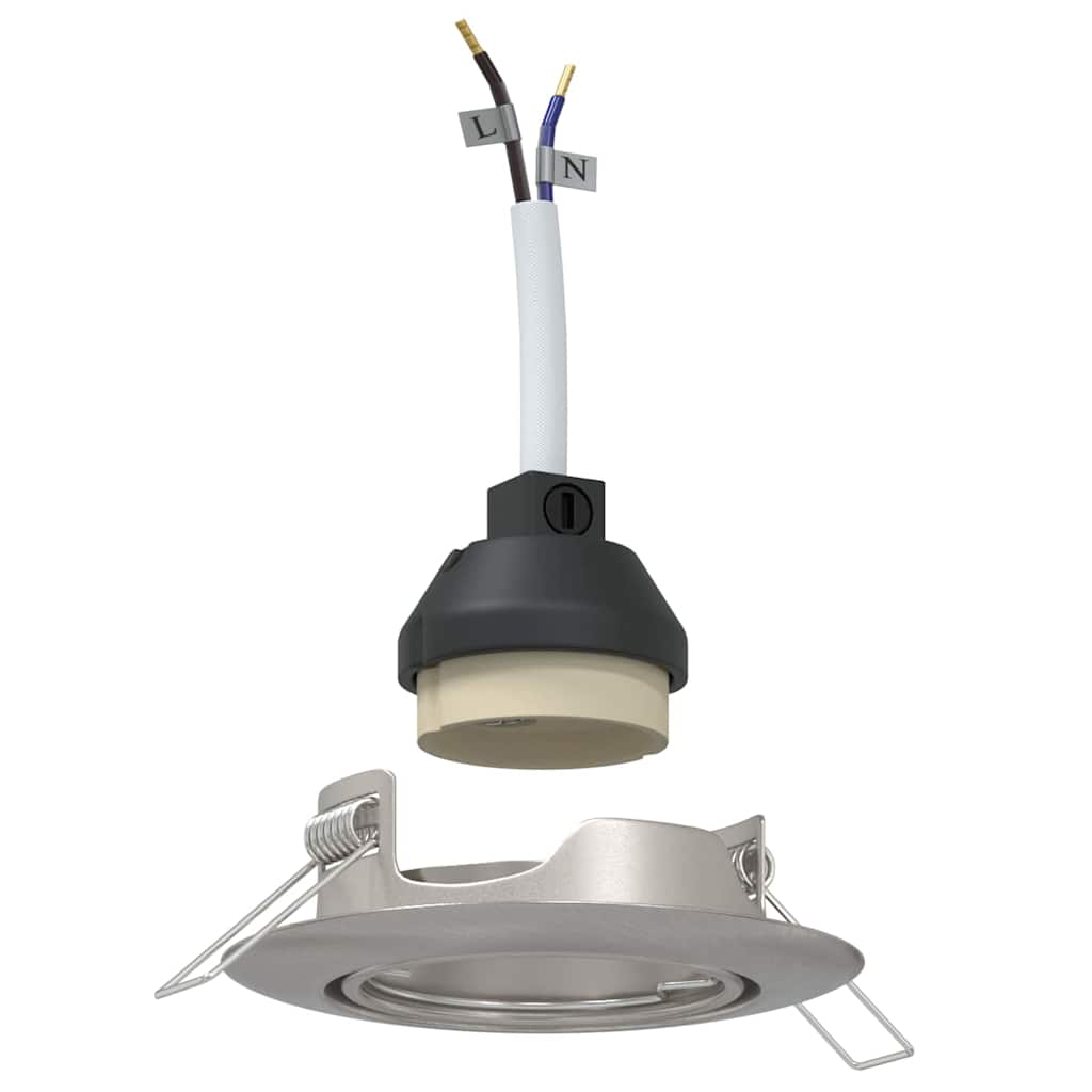 Timaro - Spotlights med strålkastare 24 pcs Silver 9 x 9 cm Metall