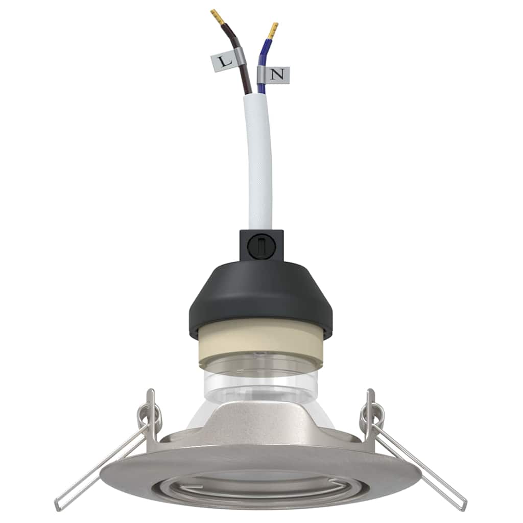 Timaro - Spotlights med strålkastare 24 pcs Silver 9 x 9 cm Metall