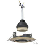 Nelvian - Spotlights med strålkastare 6 pcs Mässing 9 x 9 cm Metall