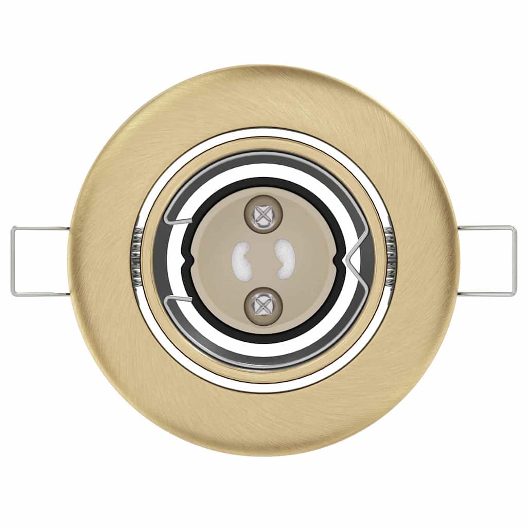 Nelvian - Spotlights med strålkastare 6 pcs Mässing 9 x 9 cm Metall