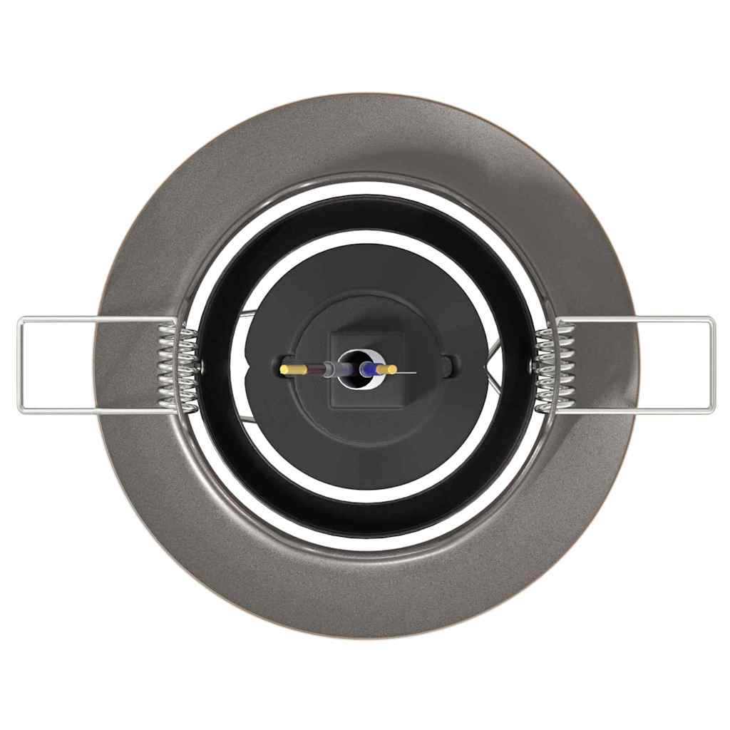 Hessira - Spotlights med strålkastare 12 pcs Mässing 9 x 9 cm Metall