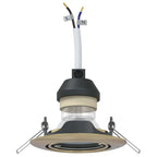 Parniva - Spotlights med strålkastare 24 pcs Mässing 9 x 9 cm Metall