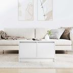 Virenso - Soffbord med lådor vit 70,5x70x40 cm