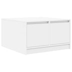 Virenso - Soffbord med lådor vit 70,5x70x40 cm