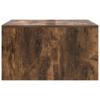 Volreni - Soffbord med lådor rökt ek 70,5x70x40 cm