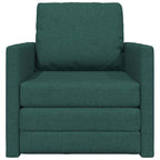 Bäddsoffa med kudde Mörkgrön 74 x 77 x 81 cm tyg