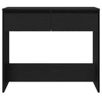 Avlastningsbord svart ek 89x41x76,5 cm konstruerat trä