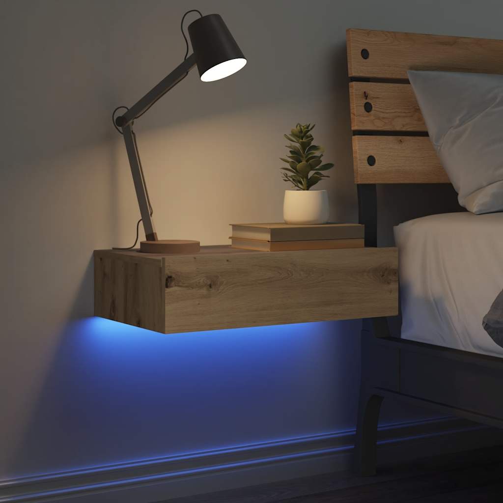 Cremora - Sängbord artisan ek 60x35 cm konstruerat trä