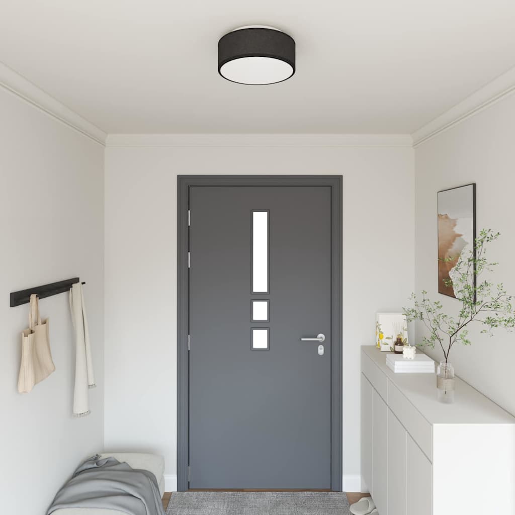 Junaro - Taklampa Svart 30 x 13.5 cm tyg