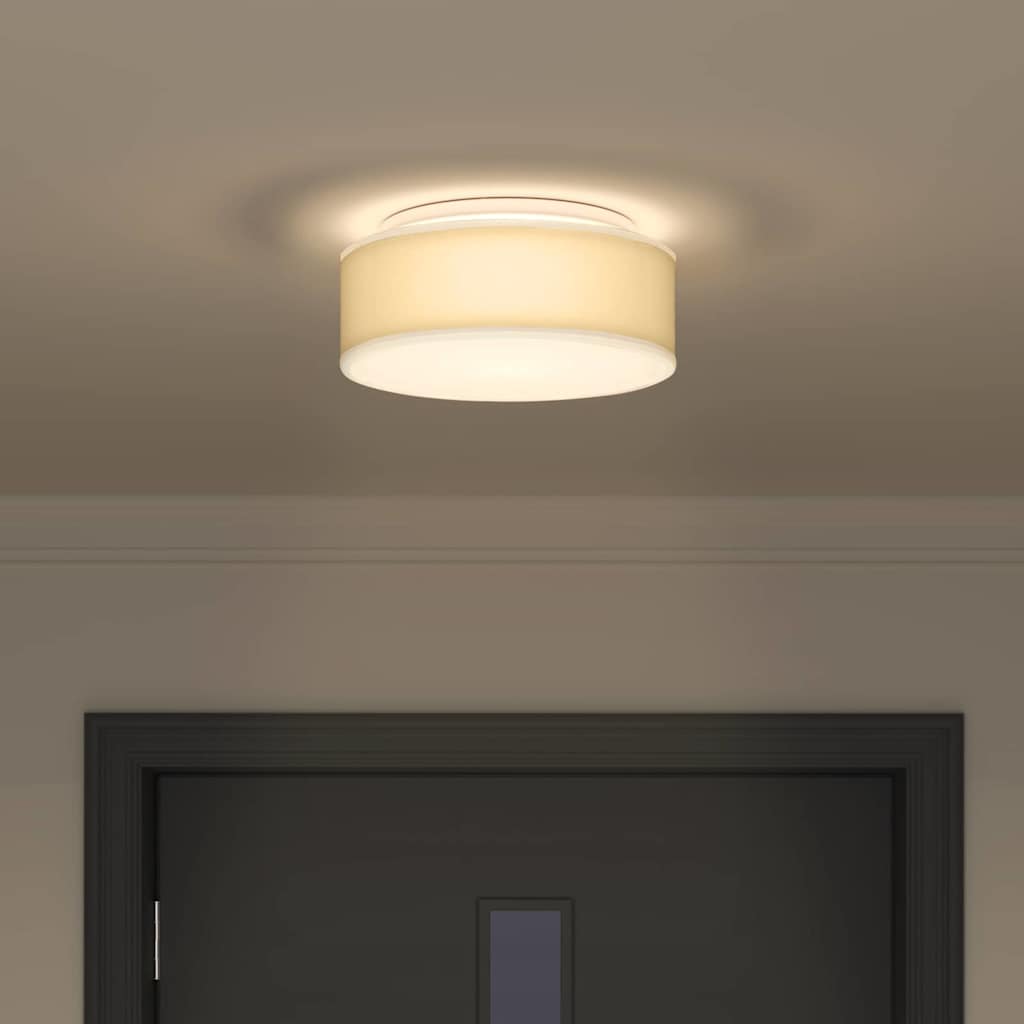 Silveny - Taklampa Vit 30 x 13.5 cm tyg