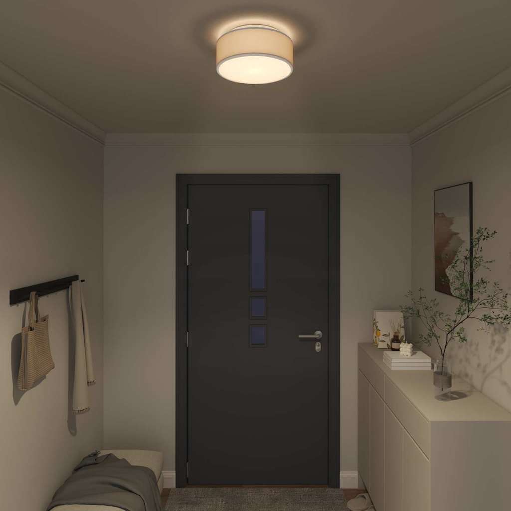 Elunari - Taklampa Grå 30 x 13.5 cm tyg