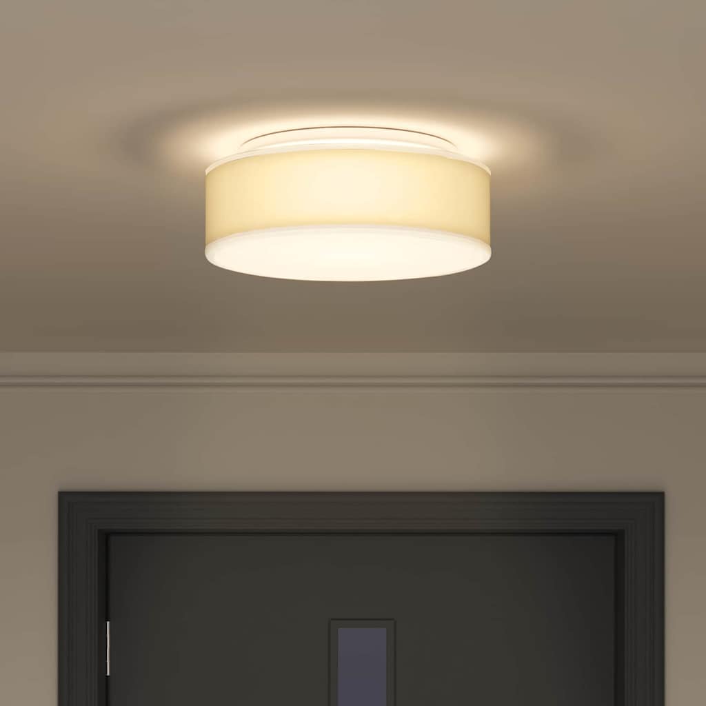 Zorelli - Taklampa Vit 38 x 13.5 cm tyg