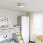 Alandor - Taklampa Taupe 30 x 13.5 cm tyg