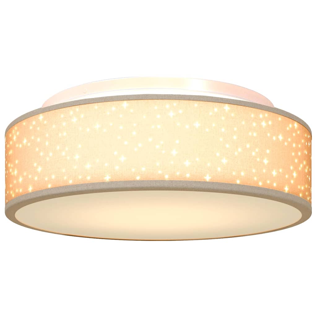 Ovelara - Taklampa Taupe 38 x 13.5 cm tyg