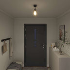 Finula - Takspotlight Svart 13 x 13 x 26 cm Glas och metall