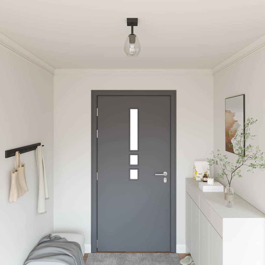 Finula - Takspotlight Svart 13 x 13 x 26 cm Glas och metall