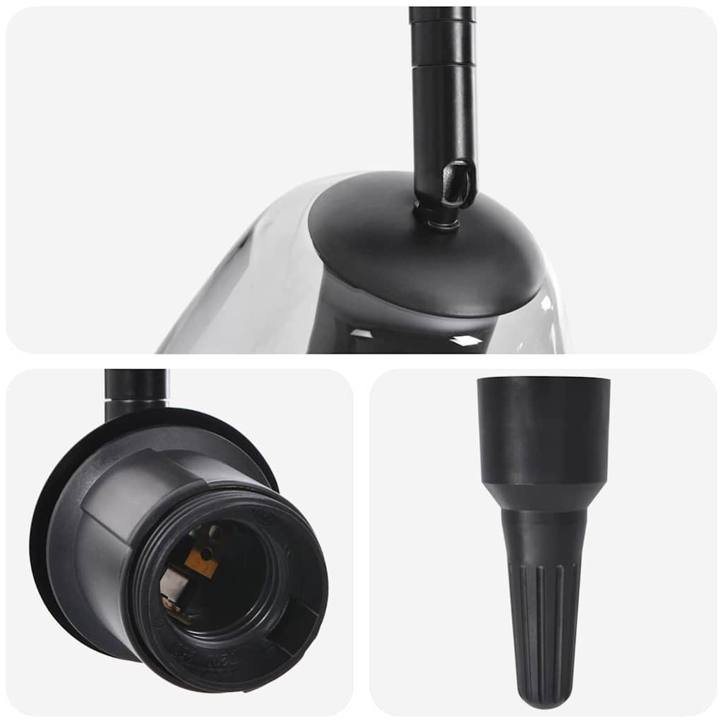 Arinova - Takspotlight Svart 33 x 13 x 26 cm Glas och metall