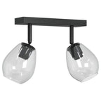 Arinova - Takspotlight Svart 33 x 13 x 26 cm Glas och metall