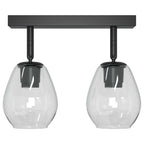 Arinova - Takspotlight Svart 33 x 13 x 26 cm Glas och metall