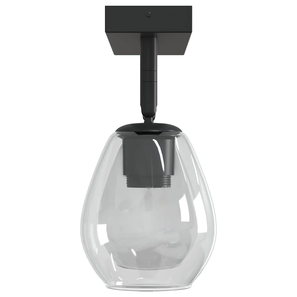 Arinova - Takspotlight Svart 33 x 13 x 26 cm Glas och metall