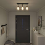 Lurevia - Takspotlight Svart 54 x 13 x 26 cm Glas och metall