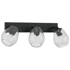 Lurevia - Takspotlight Svart 54 x 13 x 26 cm Glas och metall