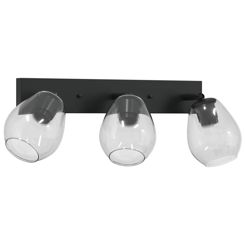 Lurevia - Takspotlight Svart 54 x 13 x 26 cm Glas och metall