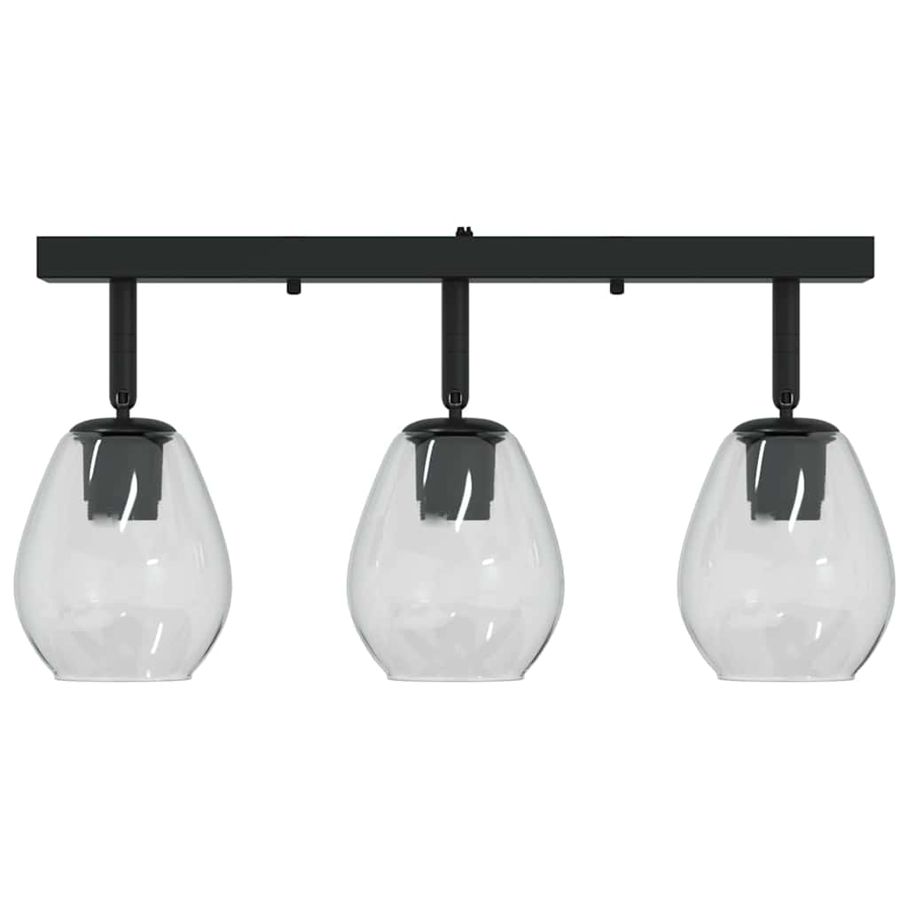 Lurevia - Takspotlight Svart 54 x 13 x 26 cm Glas och metall