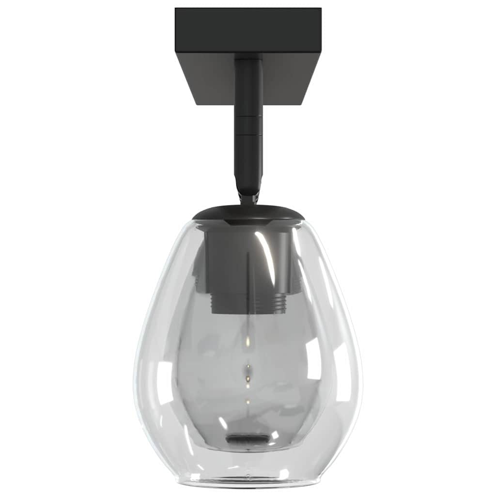 Lurevia - Takspotlight Svart 54 x 13 x 26 cm Glas och metall