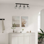 Odeni - Takspotlight Svart 70 x 13 x 26 cm Glas och metall