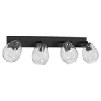 Odeni - Takspotlight Svart 70 x 13 x 26 cm Glas och metall
