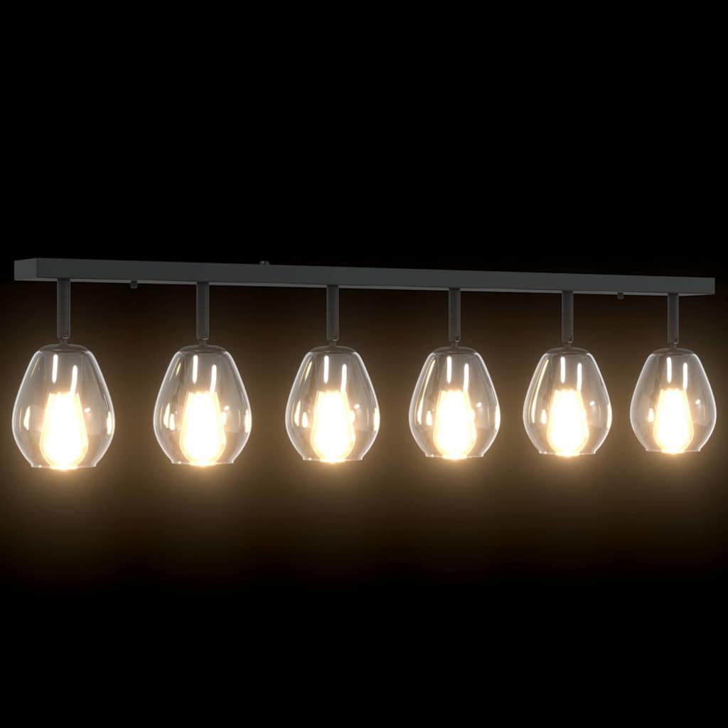 Seranoz - Takspotlight Svart 110.5 x 13 x 26 cm Glas och metall