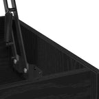 Cerviano - Kaffeebord Svart Ek 80 x 50,5 x 41,5 cm Konstruerat trä