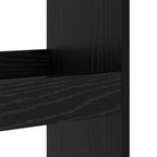 Barbord med hylla Svart Ek 60 x 60 x 100 cm Konstruerat trä