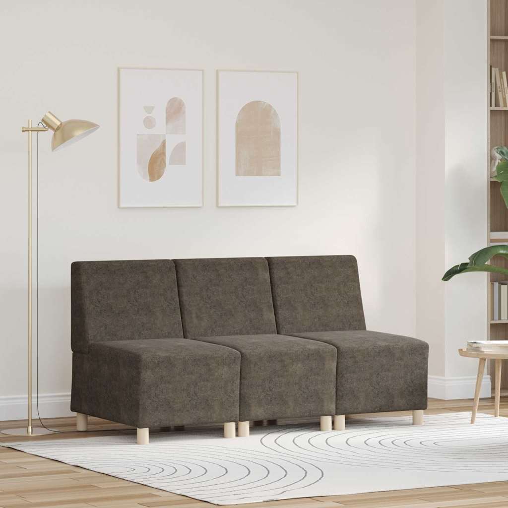 London – Modulsofa utan armstöd 3 pcs Mörkgrå 55 x 74 x 82 cm