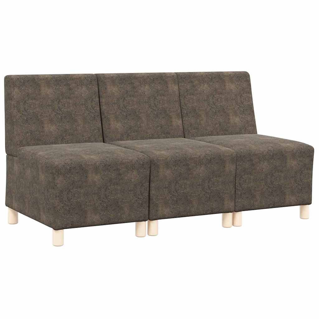 London – Modulsofa utan armstöd 3 pcs Mörkgrå 55 x 74 x 82 cm