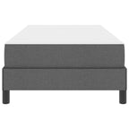 Bäddfjäder med madrass Mörkgrå 80 x 200 cm tyg