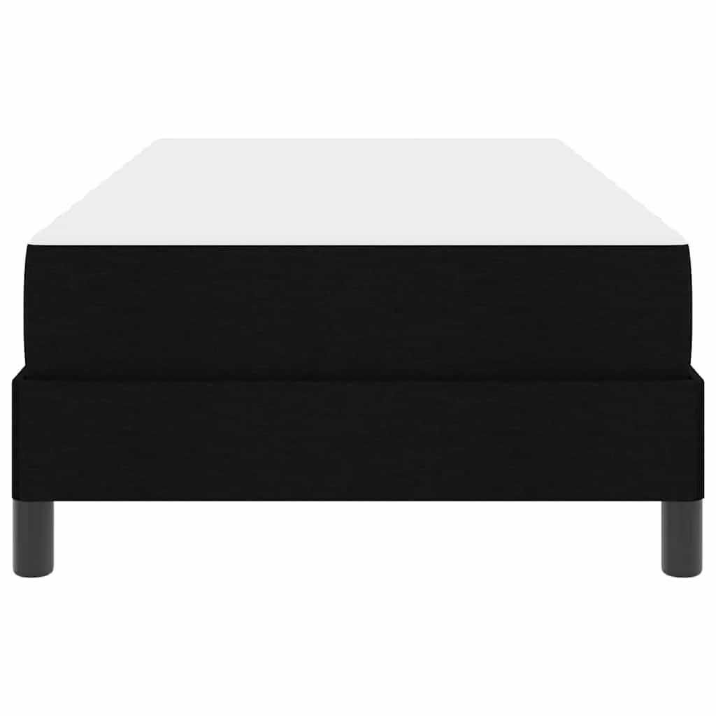 Bäddfjäder med madrass Svart 90 x 190 cm tyg