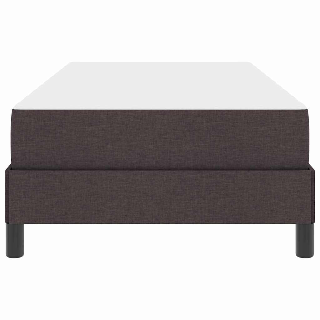 Bäddfjäder med madrass Mörkbrun 90 x 190 cm tyg