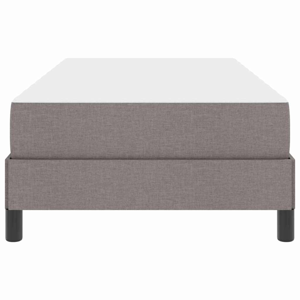 Bäddfjäder med madrass Taupe 90 x 190 cm tyg