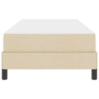 Bäddfjäder med madrass Kräm 90 x 190 cm tyg