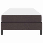 Bäddfjäder med madrass Mörkbrun 90 x 200 cm tyg